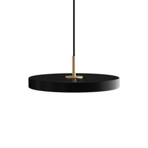 Umage - Asteria pendel m/ messingtop - mini - Black (Ø31 cm)